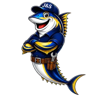 Charlie the Yellowfin — Jenner & Sons mascot